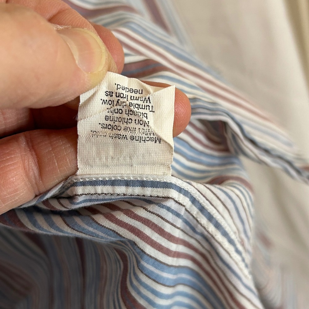 J Crew Mens XL Striped Long Sleeve Button Down Shirt Cotton Top - Picture 6 of 9